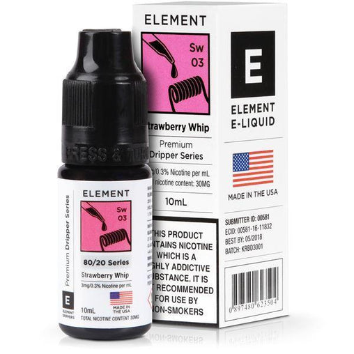 Element 10ml Strawberry Whip Eliquid