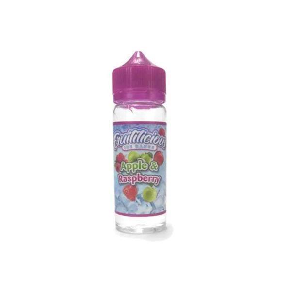Apple & Raspberry 100ml Eliquid Fruitilicious Ice Range