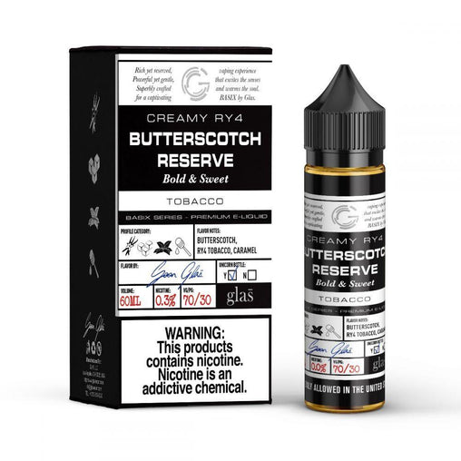 Butterscotch Reserve 50ml Eliquid Glas Basix Series