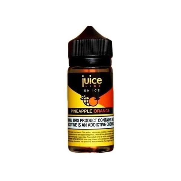 Pineapple Orange on Ice 120ml Eliquid Juice Line on ICE