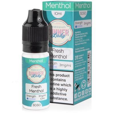 Fresh Menthol 10ml Eliquid By Dinner Lady
