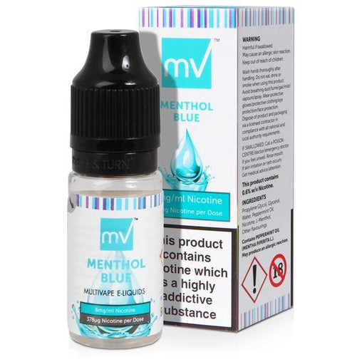 Menthol Blue 10ml Eliquid By Multi vape