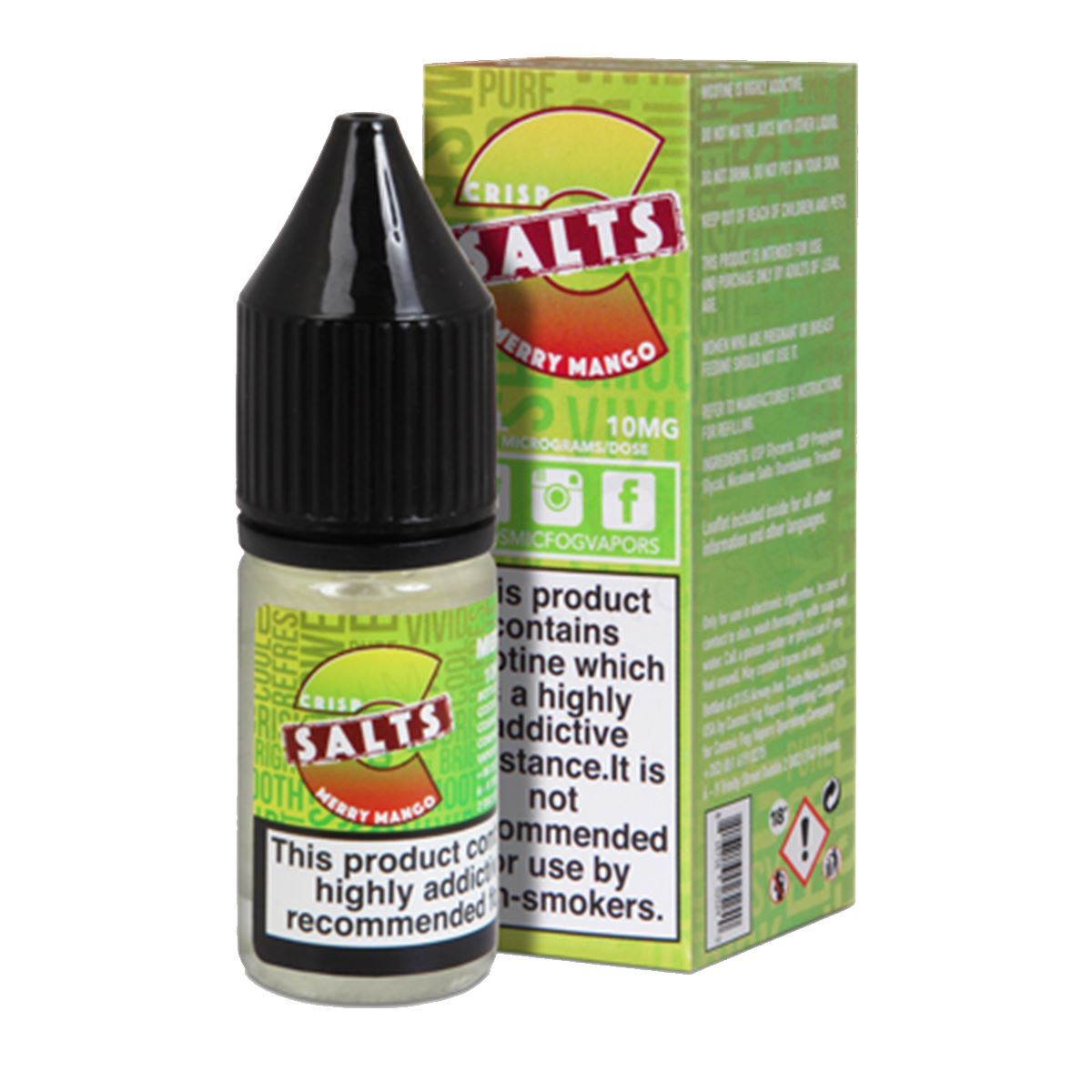 Merry Mango 10ml Eliquid By Crisp Salts