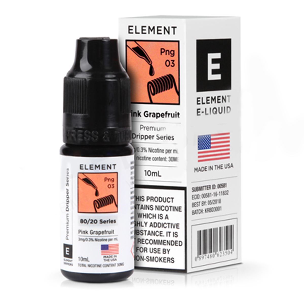 Pink Grape fruit 10ml Eliquid By Element