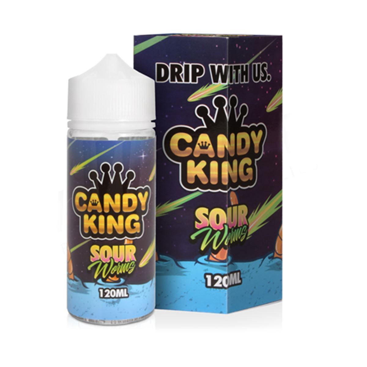 Sour Worms 100ml Eliquid By Candy King