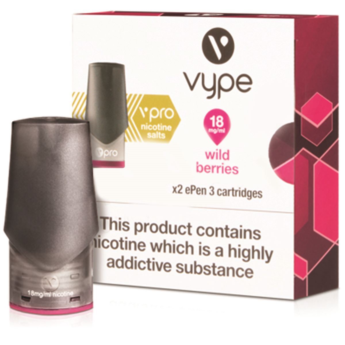 Wild Berries ePen 3 Prefilled Nic Salt Vape Pod by Vype
