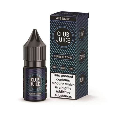 ClubJuice10ml BerryMenthol 0mg Eliquid