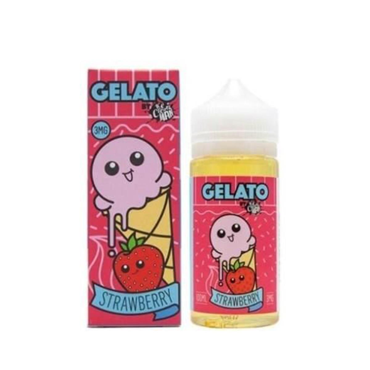 Strawberry 100ml Eliquid Gelato by Ice Cream Man