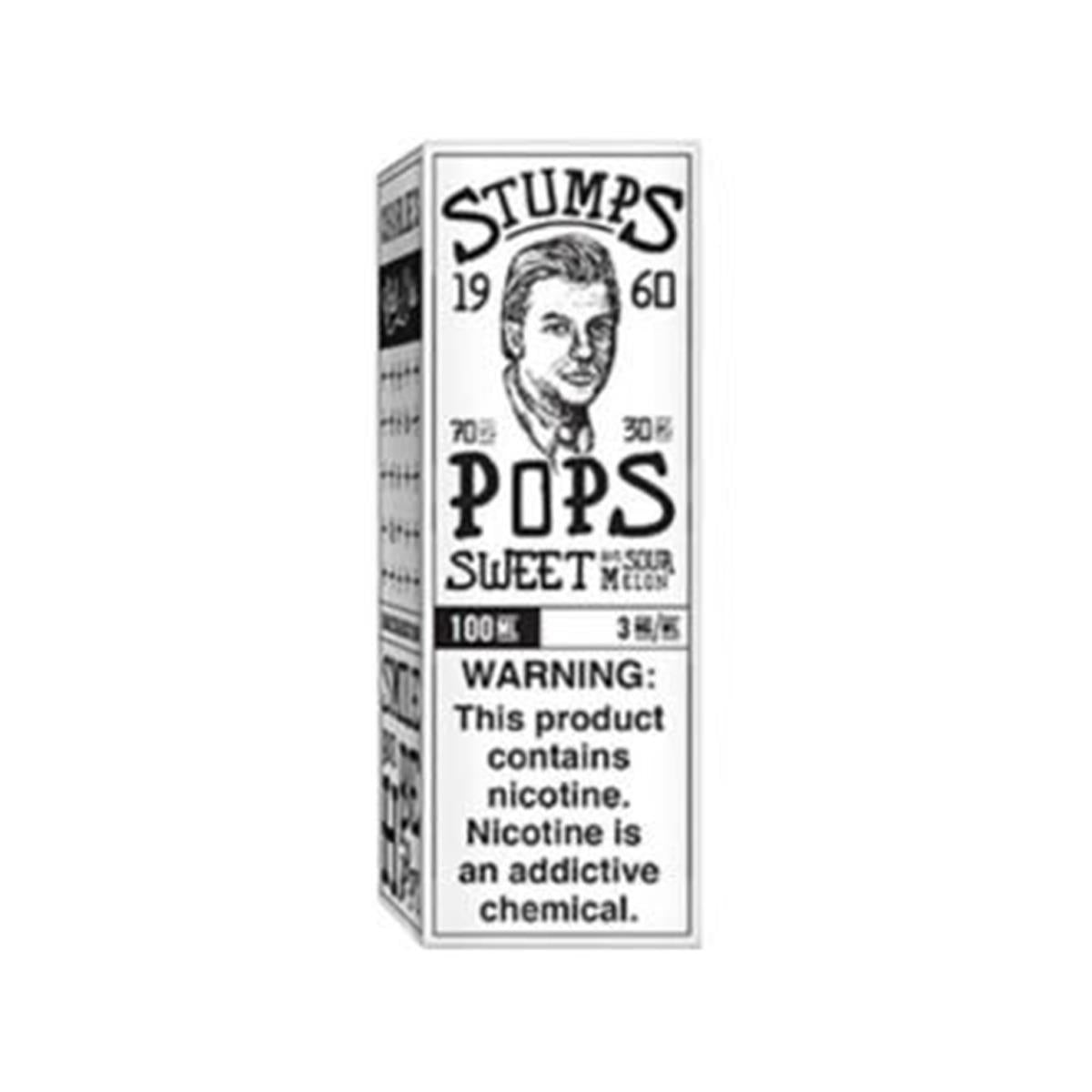 Pops - Sweet and Sour Melon 100ml Eliquid Stumps by Charlie’s Chalk Dust