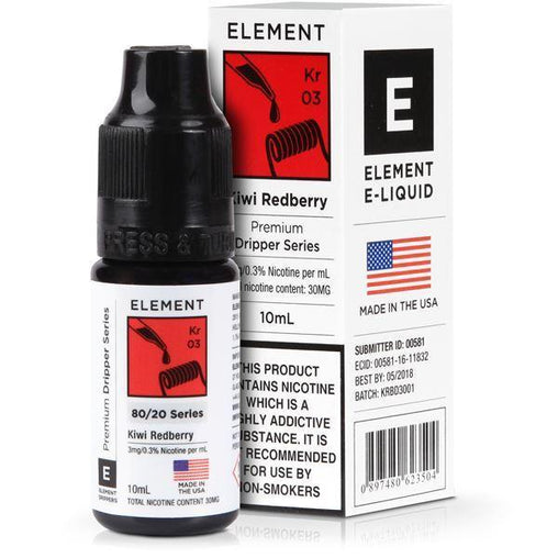 Element 10ml Kiwi Redberry Eliquid