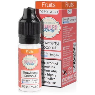 Strawberry Coconut E-Liquid by Dinner Lady Fruits 50/50