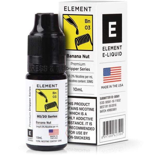 Element 10ml Banana Nut Dripper Eliquid