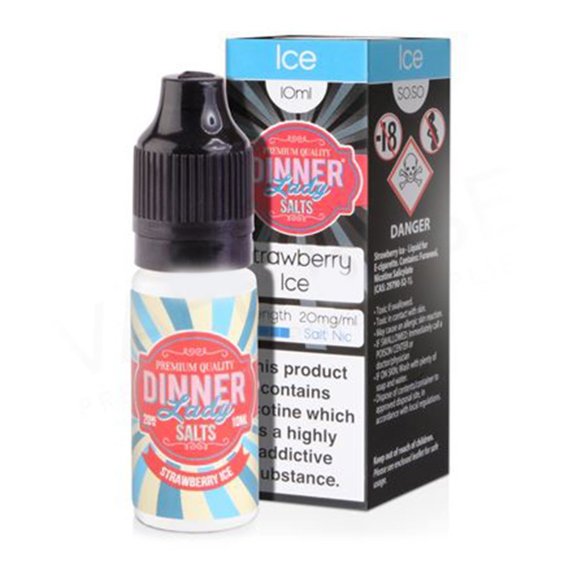 Strawberry Ice 10ml Eliquid By DinnerLady Salt