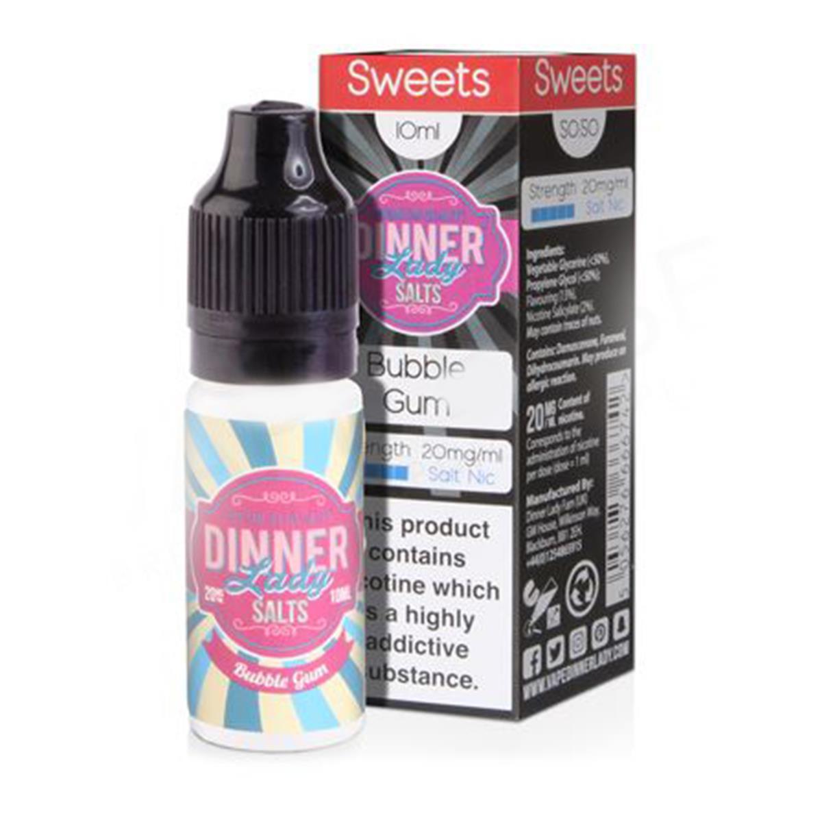Bubblegum 10ml Eliquid By DinnerLady Salt
