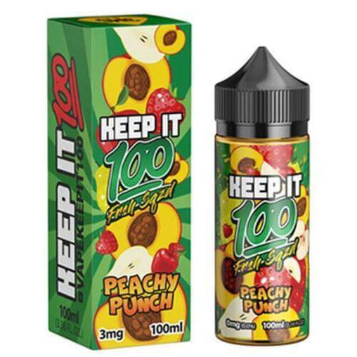 Peachy Punch 80ml Eliquid By Keep It 100