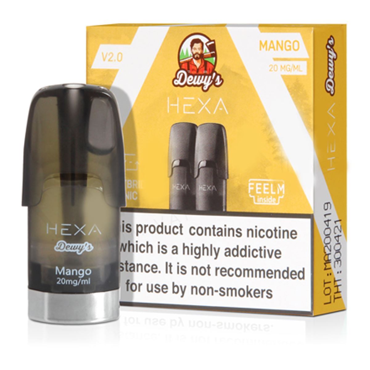 Mango V2.0 E-Liquid Pod by Dewy's Hexa