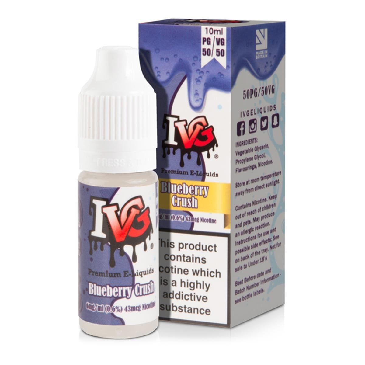 Blueberry Crush Eliquid By I VG
