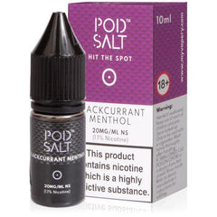 Black Currant Menthol 10ml Eliquid By Salt Pod