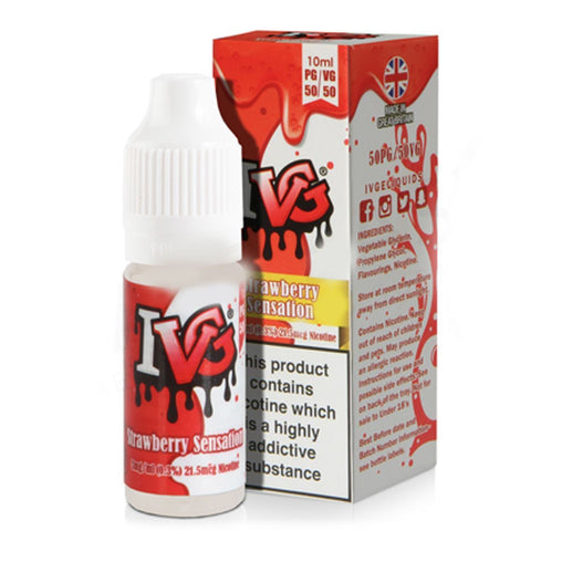 Strawberry Sensation 10ml Eliquid By IVG