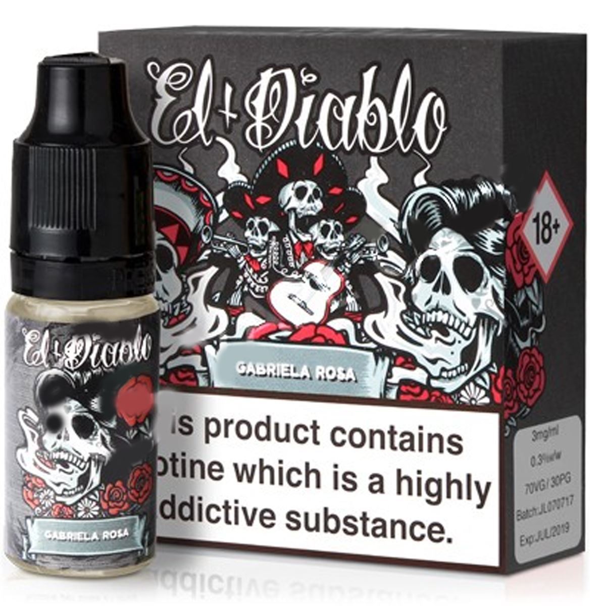 Gabriela Rosa 30ml Eliquid By El Diablo