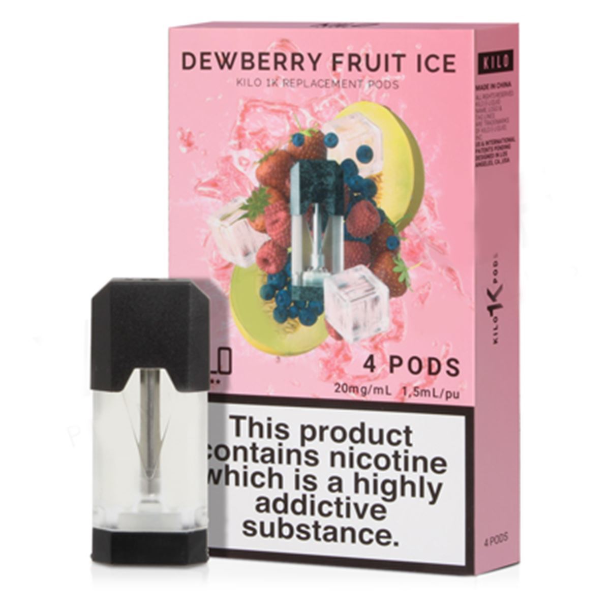 Dewberry Fruit Ice E-Liquid Pod by Kilo 1K
