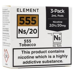 NS20 & NS10 555 Tobacco 6ml(3x2ml)  Pod