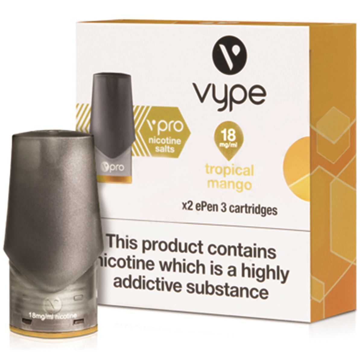 Tropical Mango ePen 3 Prefilled Nic Salt Vape Pod by Vype