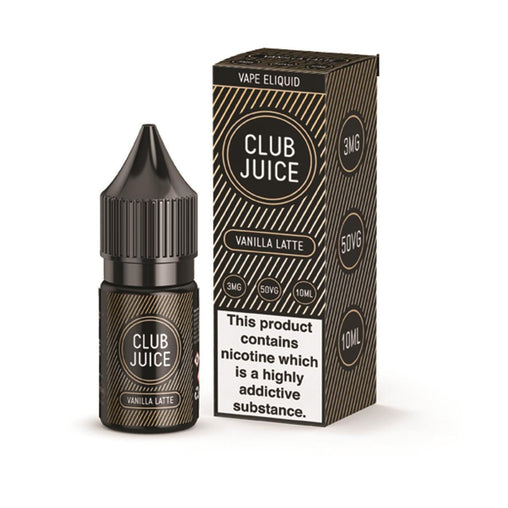 ClubJuice10ml VanilaLatte 0mg Eliquid