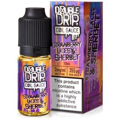 Strawberry Laces Sherbet 10ml Eliquid By Double Drip Coil 10ml