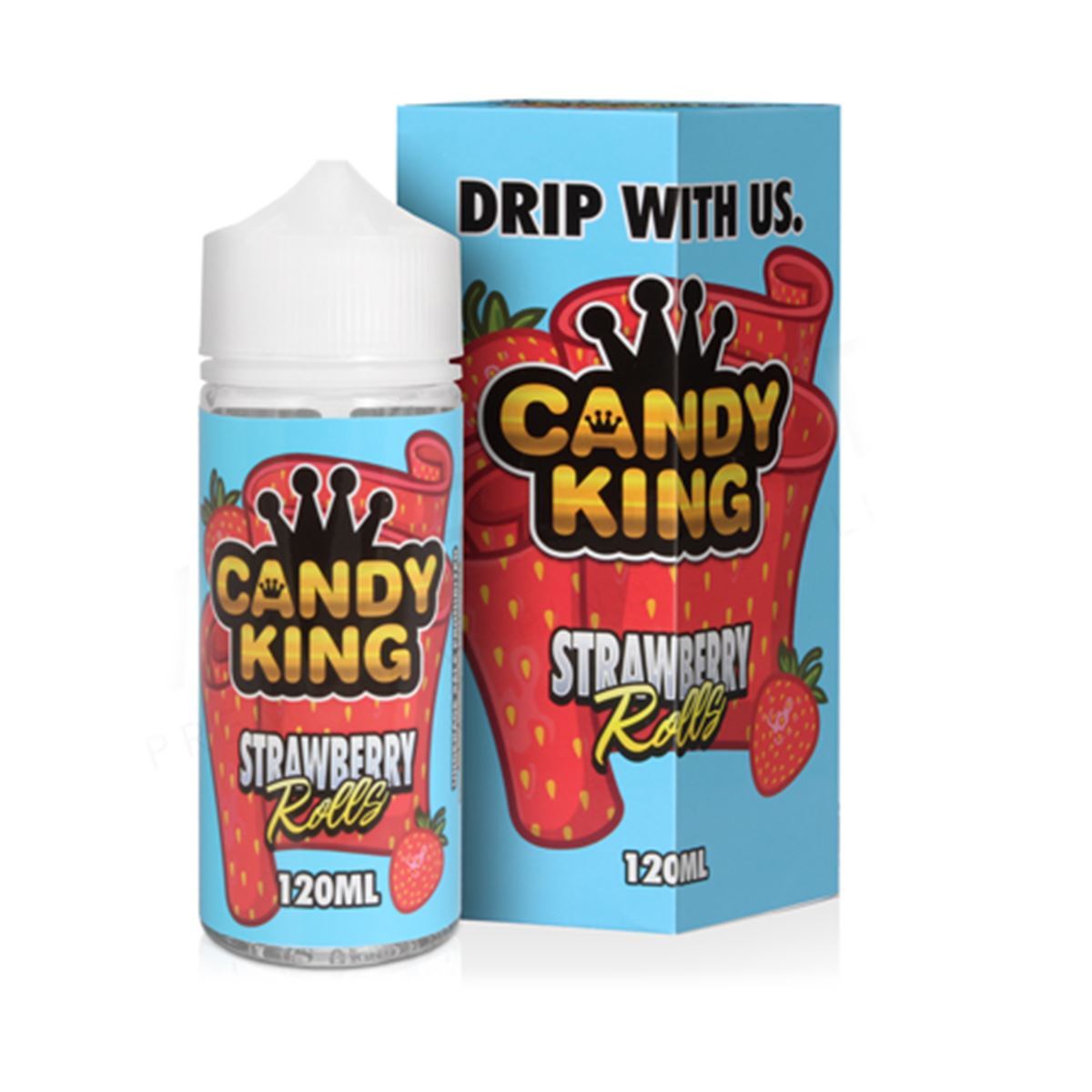 Strawberry Rolls 100ml Eliquid By Candy King