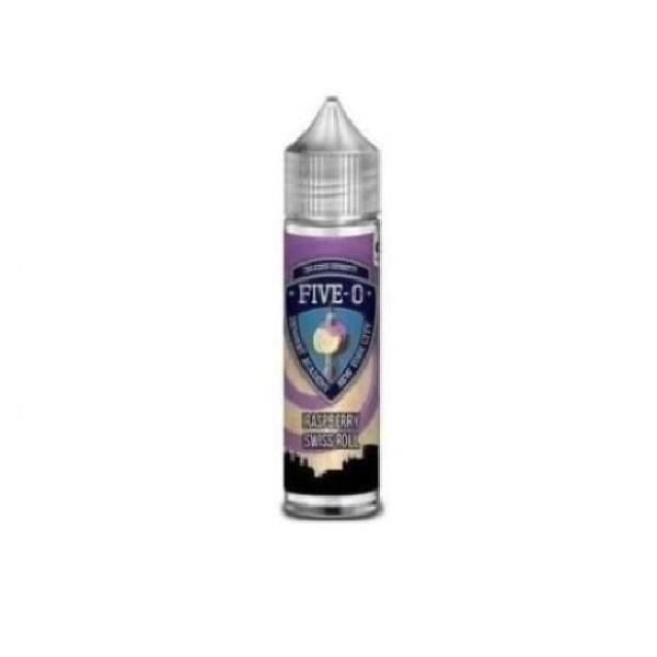 Raspberry Swiss Roll 50ml Eliquid Five O Desserts